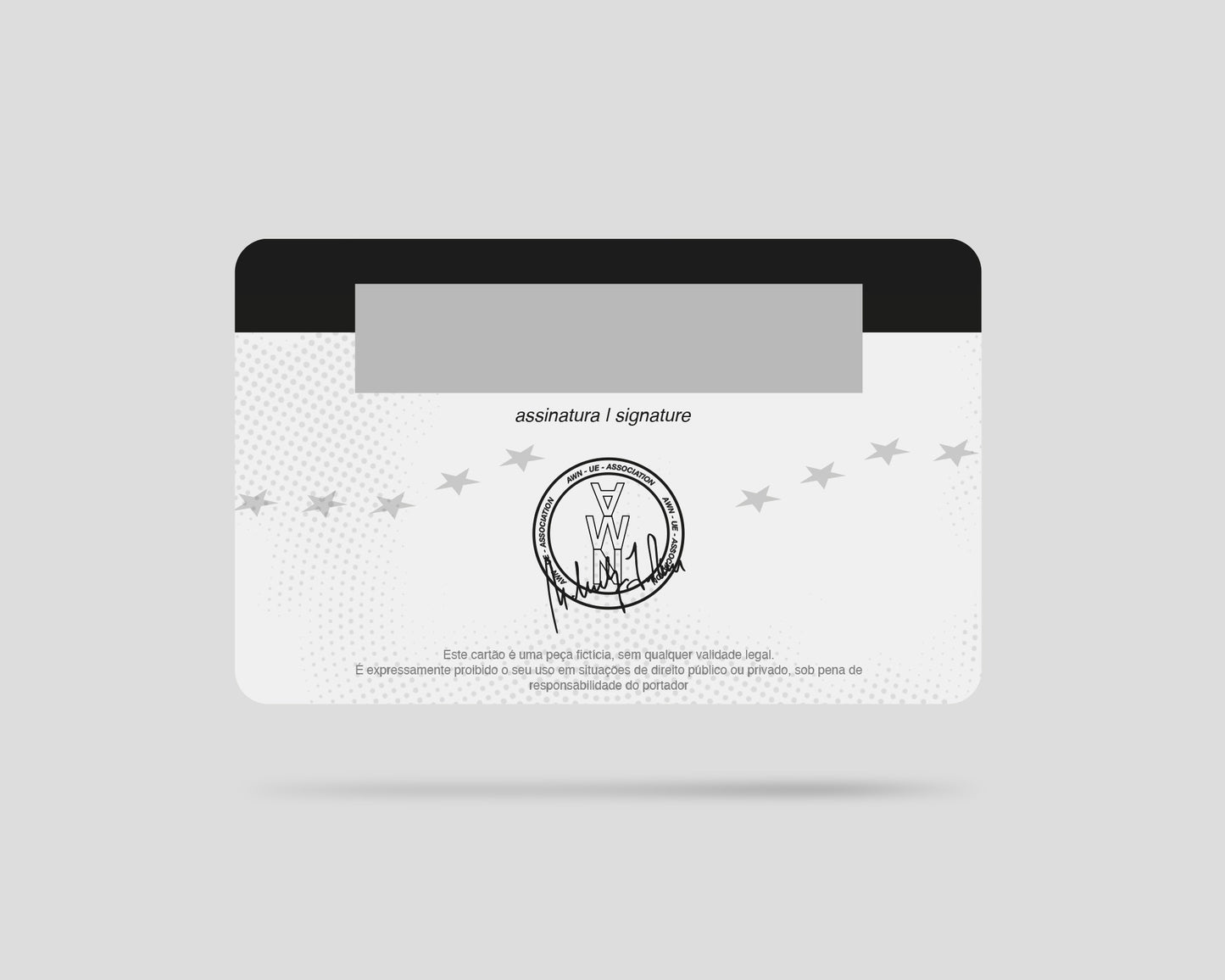 Cartão de identificação do agente