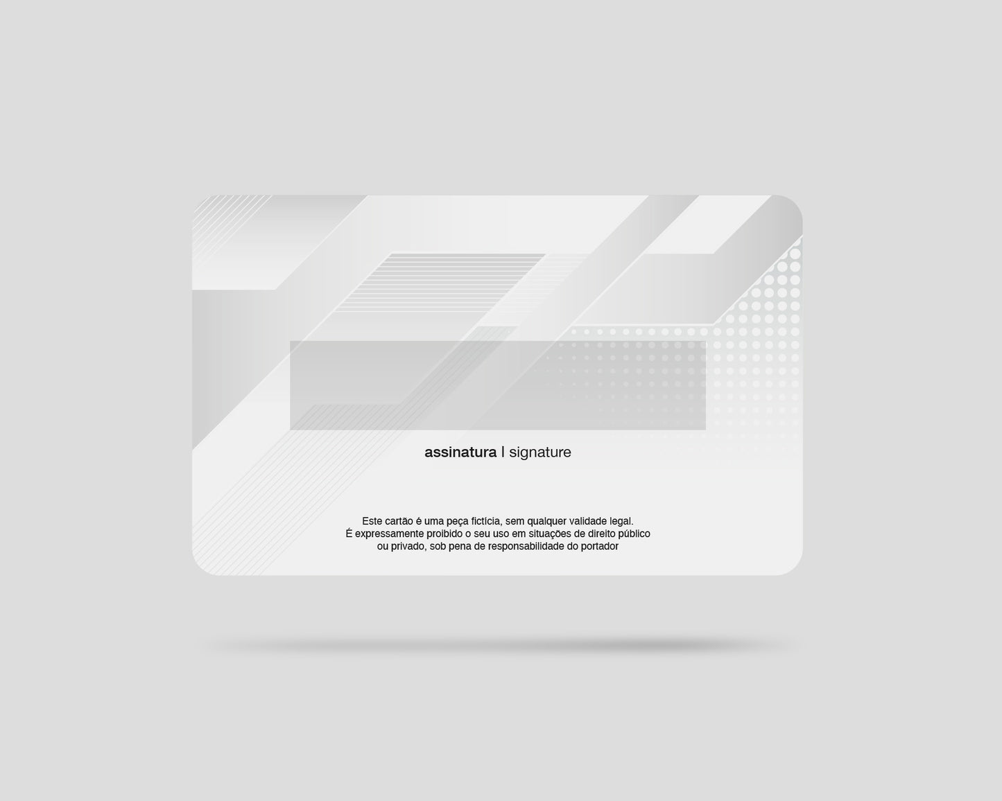 Cartão de estudante artes e visões