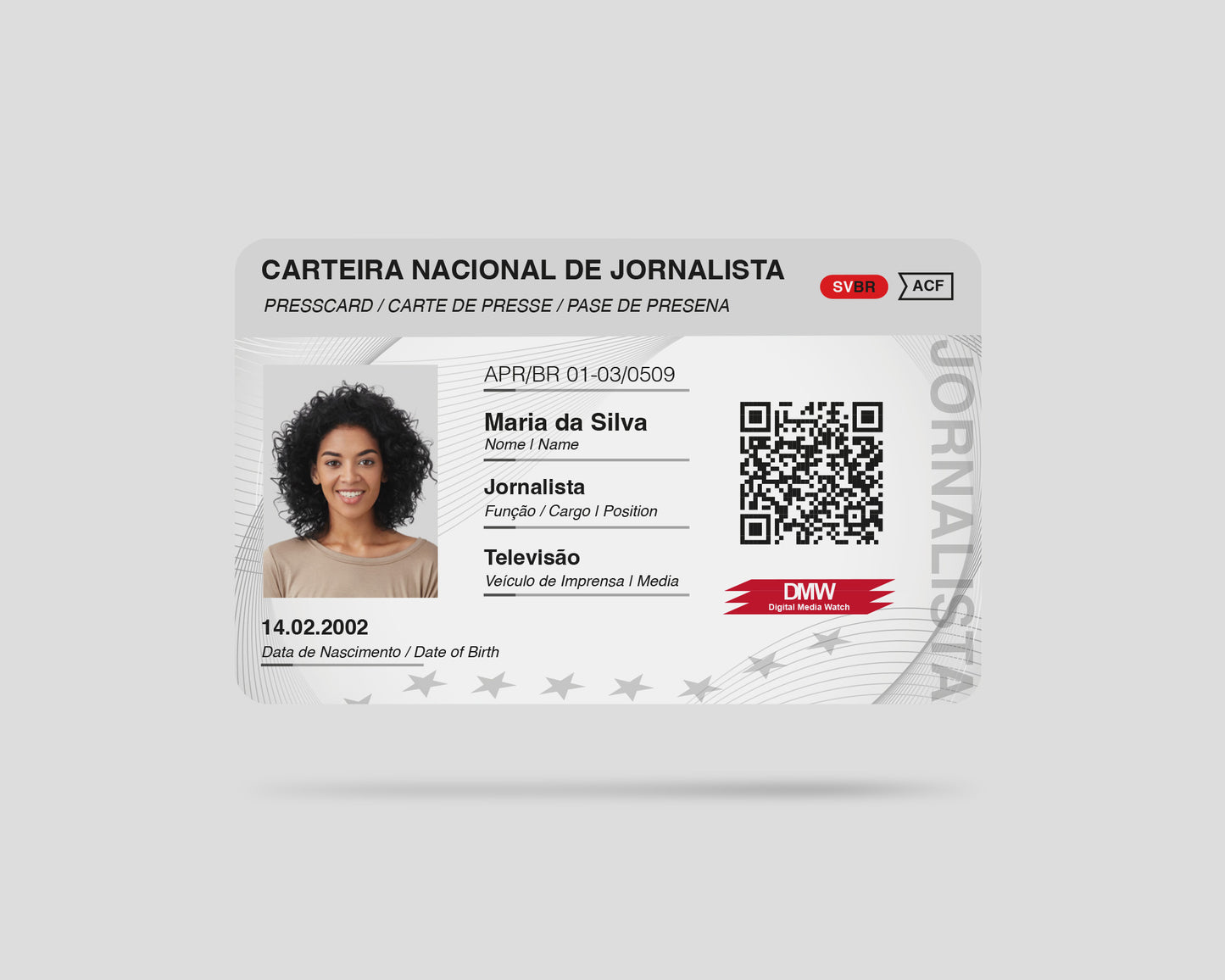 Cartão de imprensa